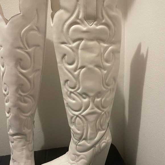 Jeffrey Campbell Knee High Cowboy Boots - Picture 5 of 6